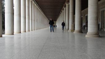 security guard getting the nerve to tell me not to take a picture. Ken curtis, Athens Greece 2010