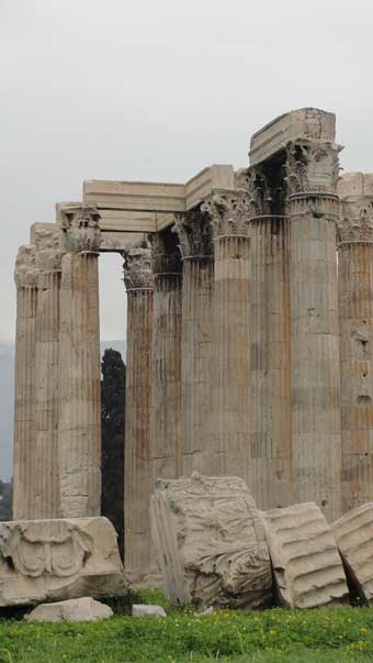 Ancient Ruins, Athens. Kenneth curtis' spring break.