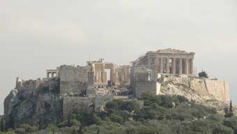 Acropolis from a distance. Ken curtis' spring break. 2010